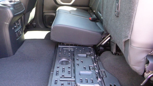 2016 Nissan Titan XD rear seat storage