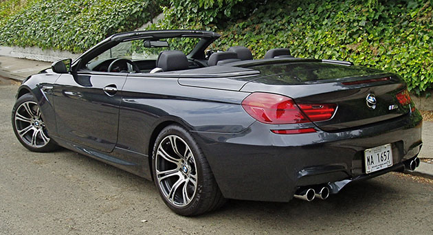 2012 BMW M6 Side With Top Down