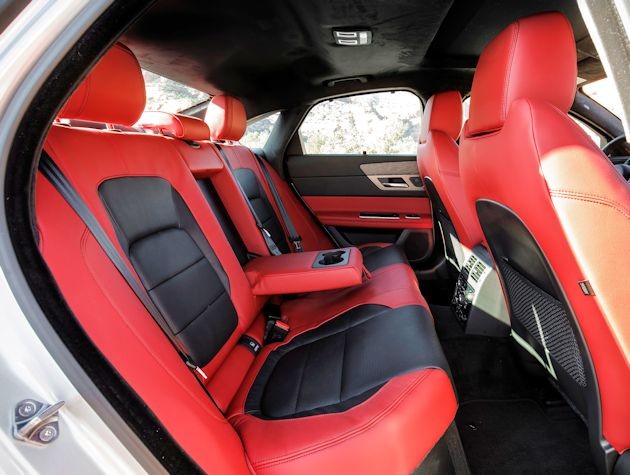 2016 Jaguar XF rear seat
