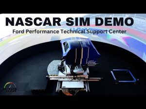 NASCAR Next Gen Car simulator demo at the Ford Performance Technical Center